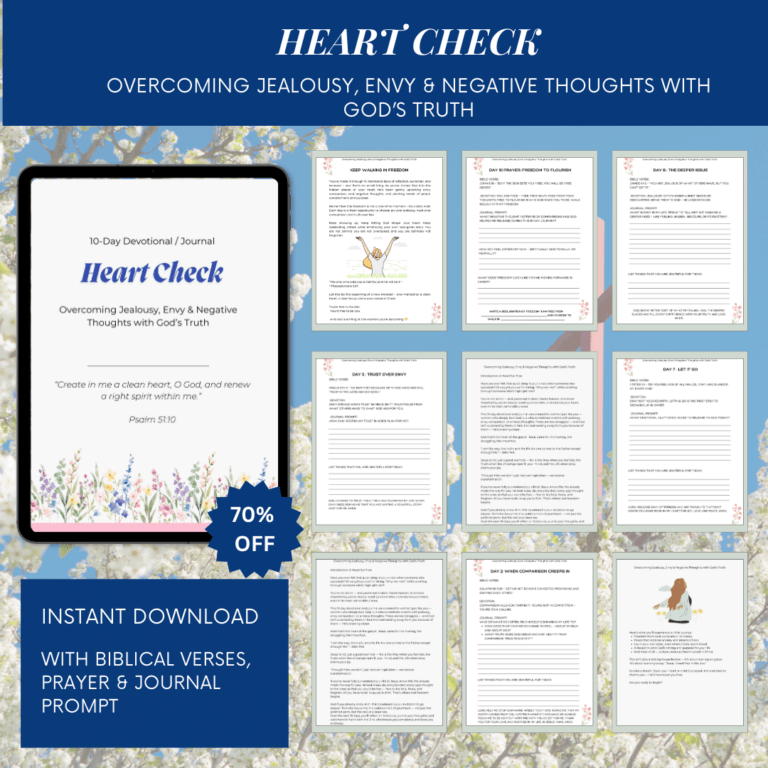 Heart Check : Overcoming Jealousy, Envy & Negative Thoughts with God’s Truth